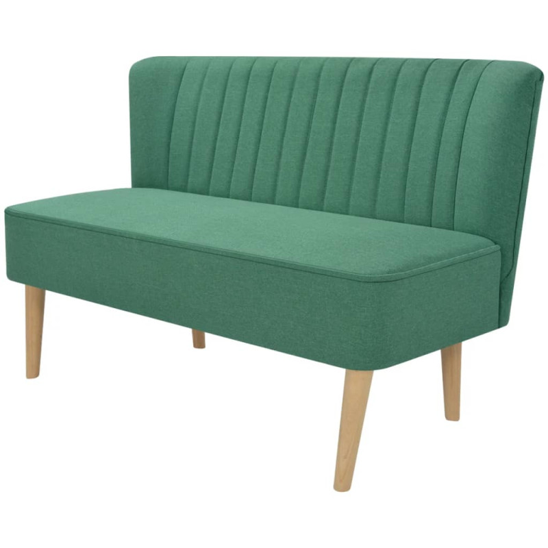 Sofá de tecido 117x55,5x77 cm verde