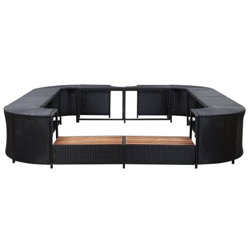 Loja online de Almofadão para sofá de paletes 70x70x10 cm antracite - 2