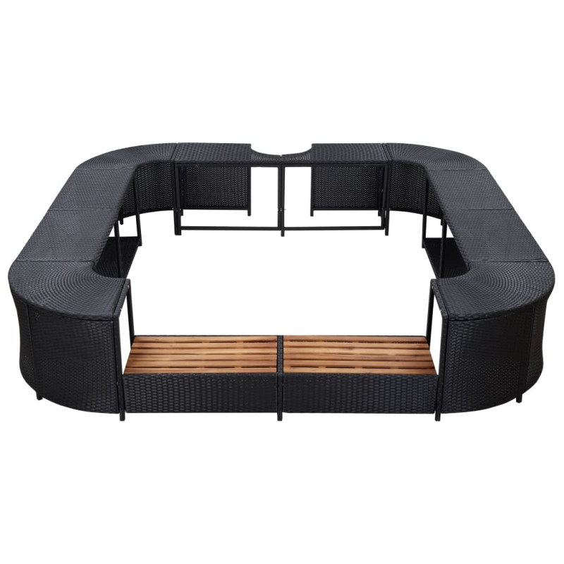 Loja online de Almofadão para sofá de paletes 70x70x10 cm antracite - 3
